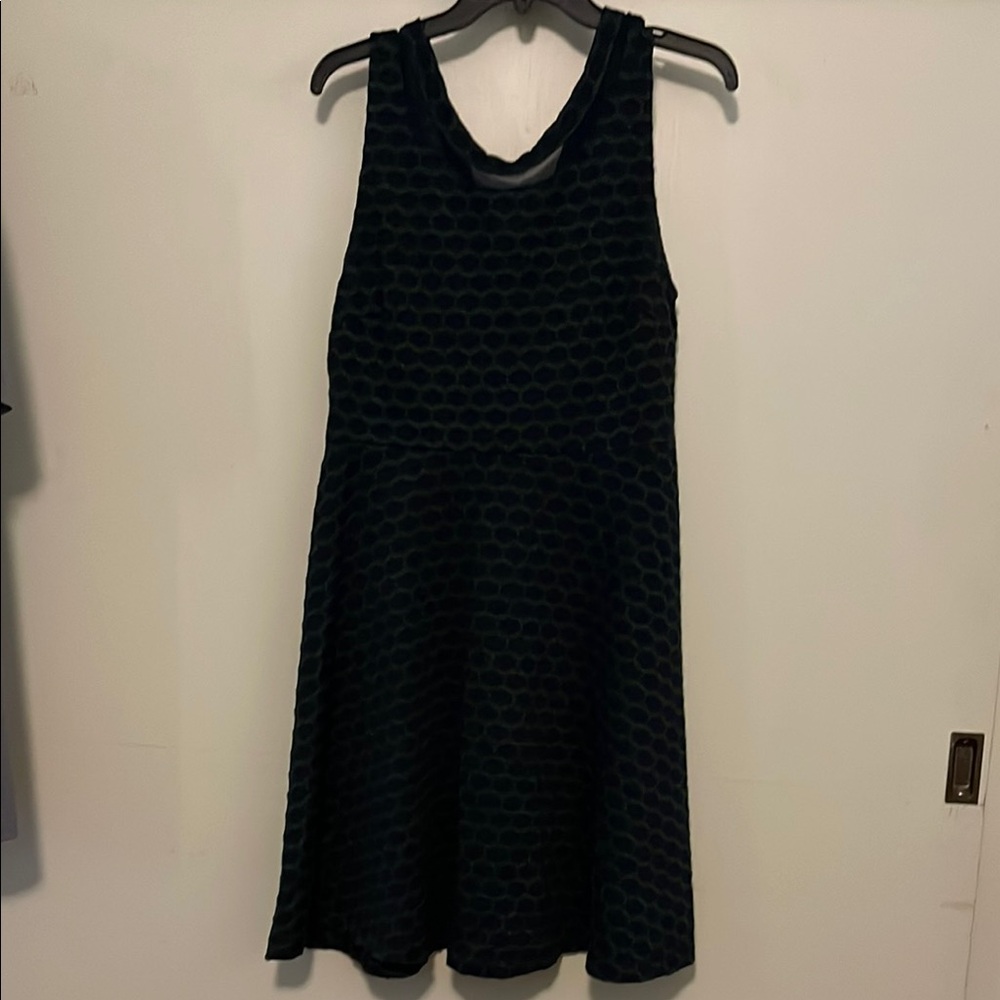 Pixley Green/Blue Textured Midi Dress